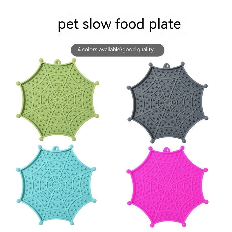 KFX-5768381 Anti-Choke Silicone Slow Feeding Pet Food Plate - Multiple Colors Available
