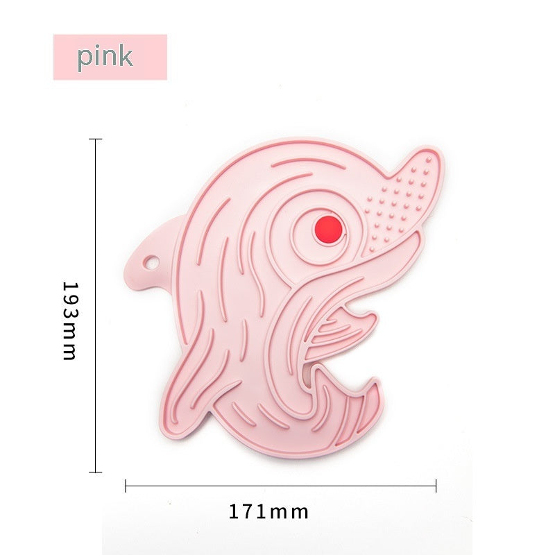 KFX-5768381 Anti-Choke Silicone Slow Feeding Pet Food Plate - Multiple Colors Available