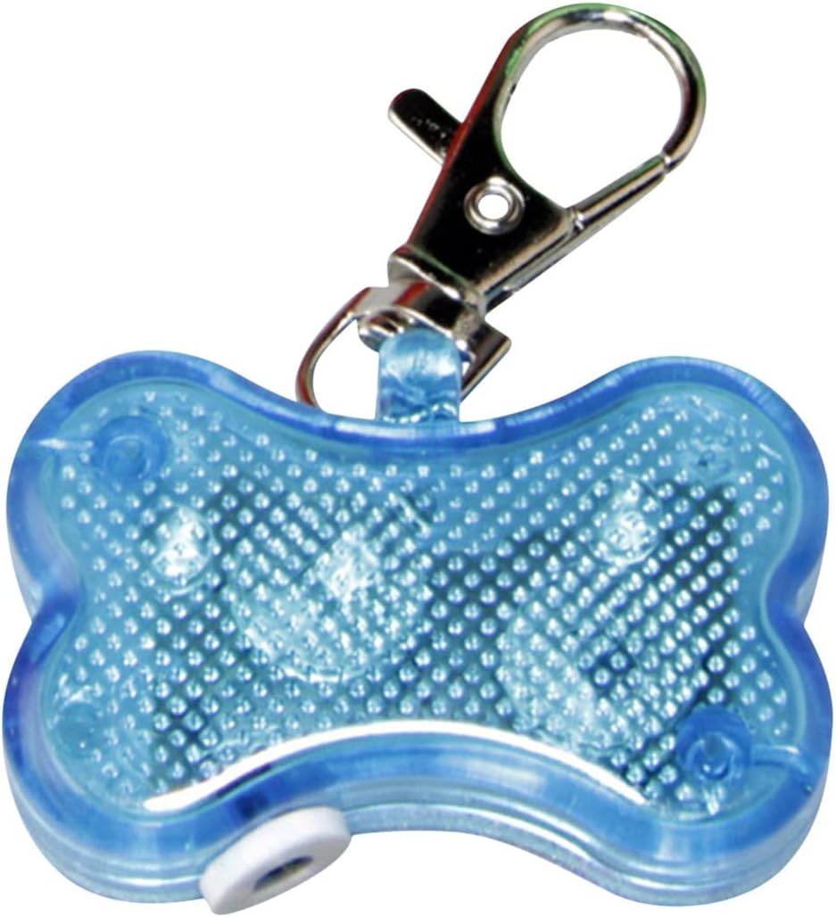 KFX-5769661 Luminous Anti-Lost Pendant for Cats and Dogs - LED Bone Shaped Collar Accessory