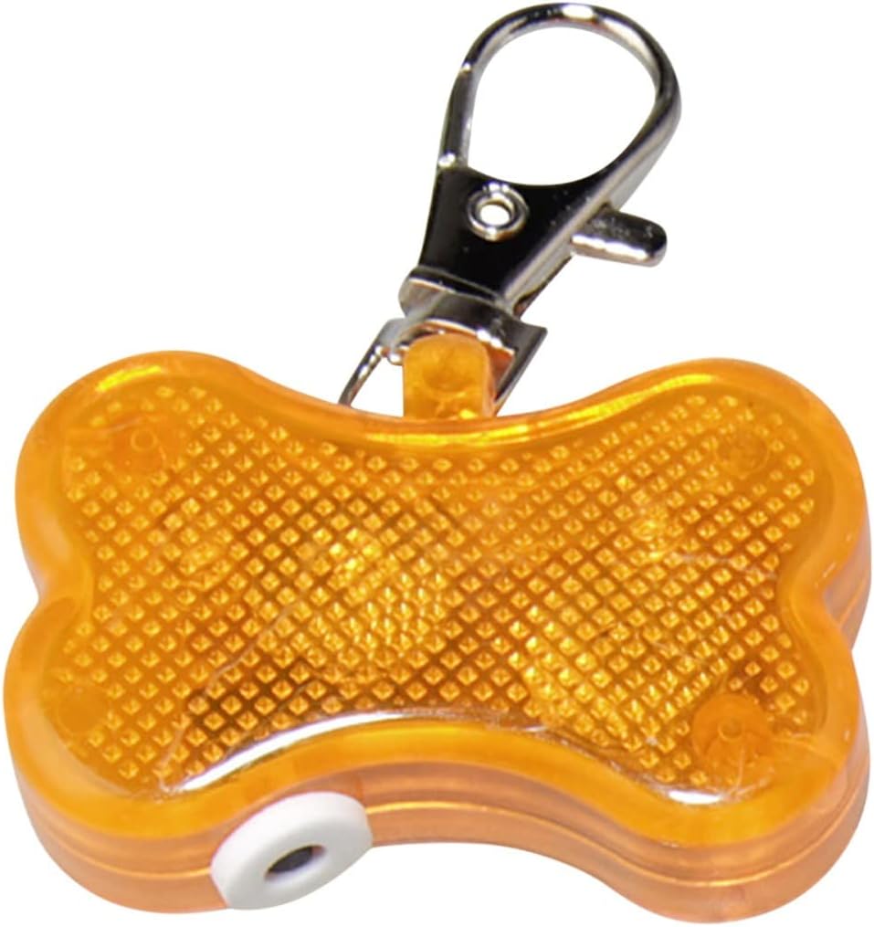 KFX-5769661 Luminous Anti-Lost Pendant for Cats and Dogs - LED Bone Shaped Collar Accessory