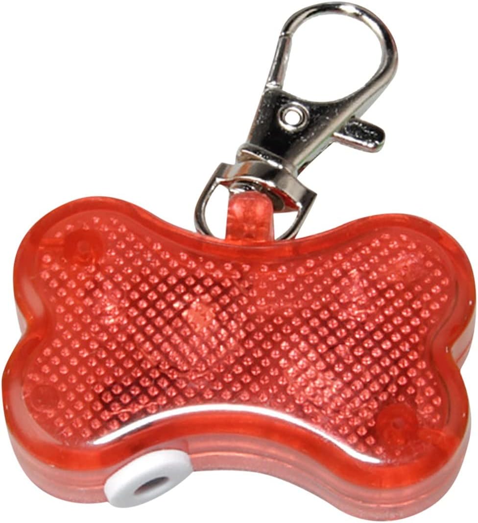 KFX-5769661 Luminous Anti-Lost Pendant for Cats and Dogs - LED Bone Shaped Collar Accessory