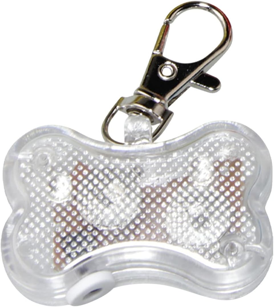 KFX-5769661 Luminous Anti-Lost Pendant for Cats and Dogs - LED Bone Shaped Collar Accessory