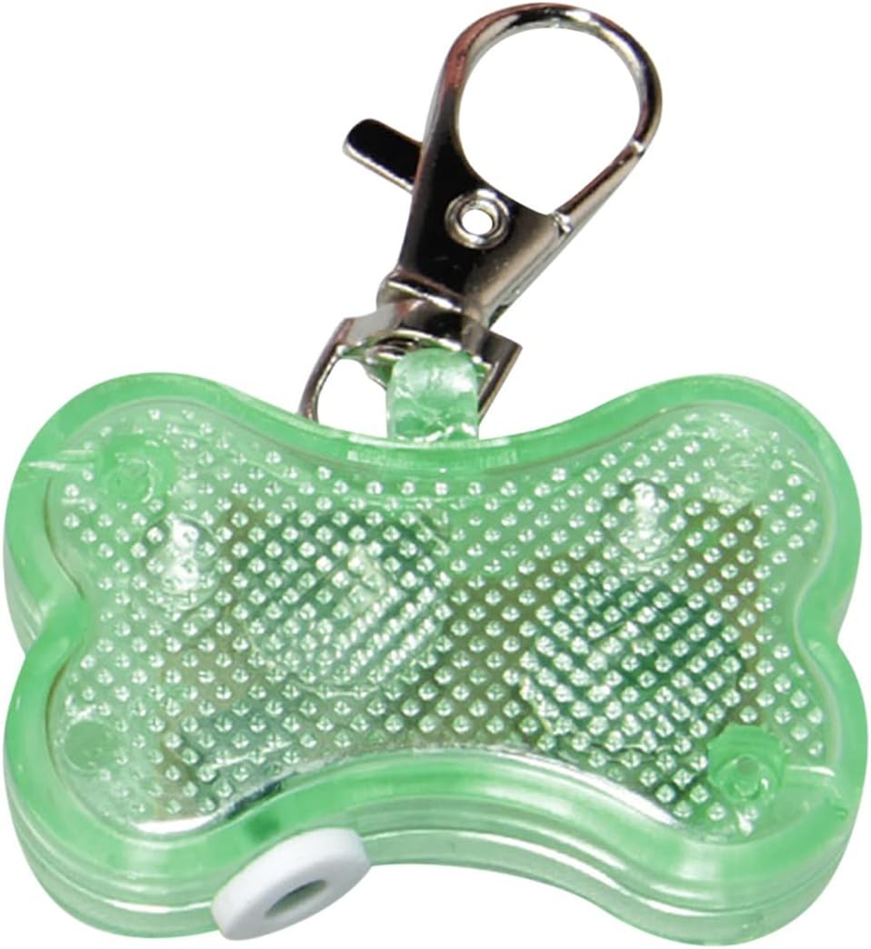 KFX-5769661 Luminous Anti-Lost Pendant for Cats and Dogs - LED Bone Shaped Collar Accessory