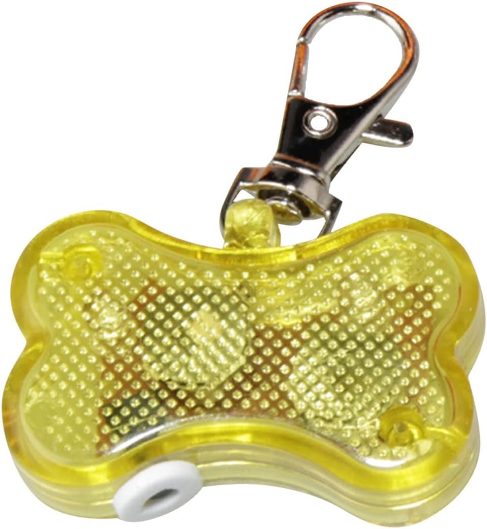 KFX-5769661 Luminous Anti-Lost Pendant for Cats and Dogs - LED Bone Shaped Collar Accessory