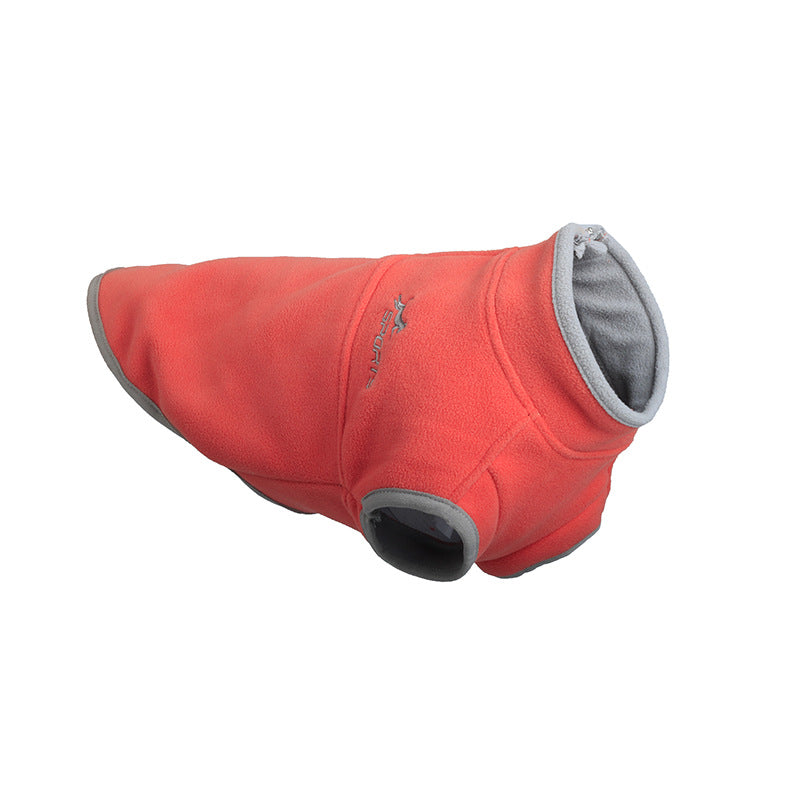 KFX-5770557 Cozy Thick Polar Fleece Pet Sweater with Zipper Stand Collar in Multiple Colors