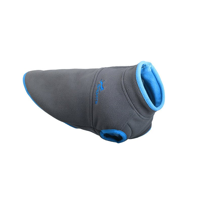 KFX-5770557 Cozy Thick Polar Fleece Pet Sweater with Zipper Stand Collar in Multiple Colors