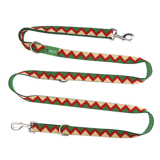 KFX-5771965 Adjustable Rainbow Multifunctional Traction Rope in Red and Green