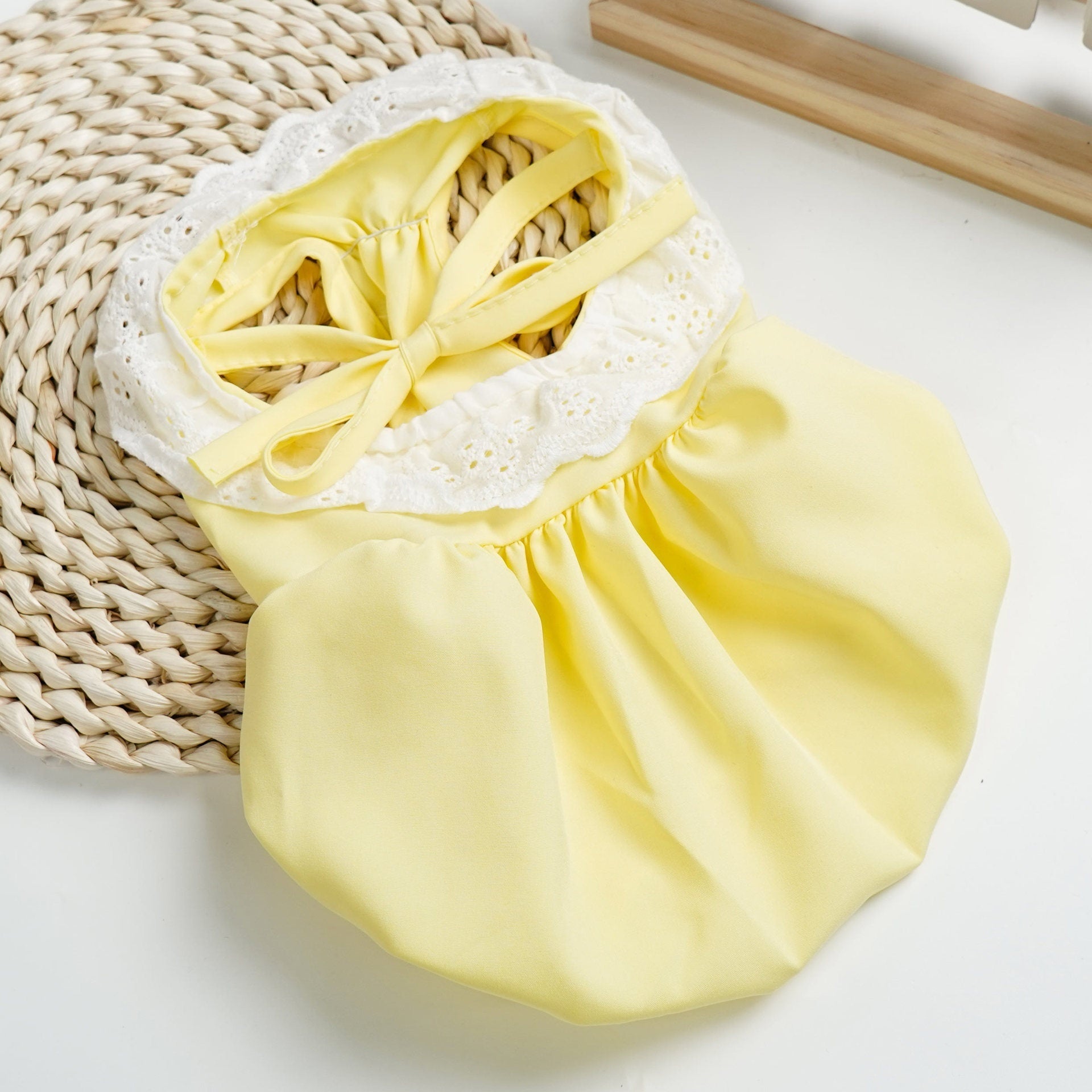 KFX-5772733 Lightweight Summer Cat Clothes in Yellow and Pink - Available in S, M, L, XL