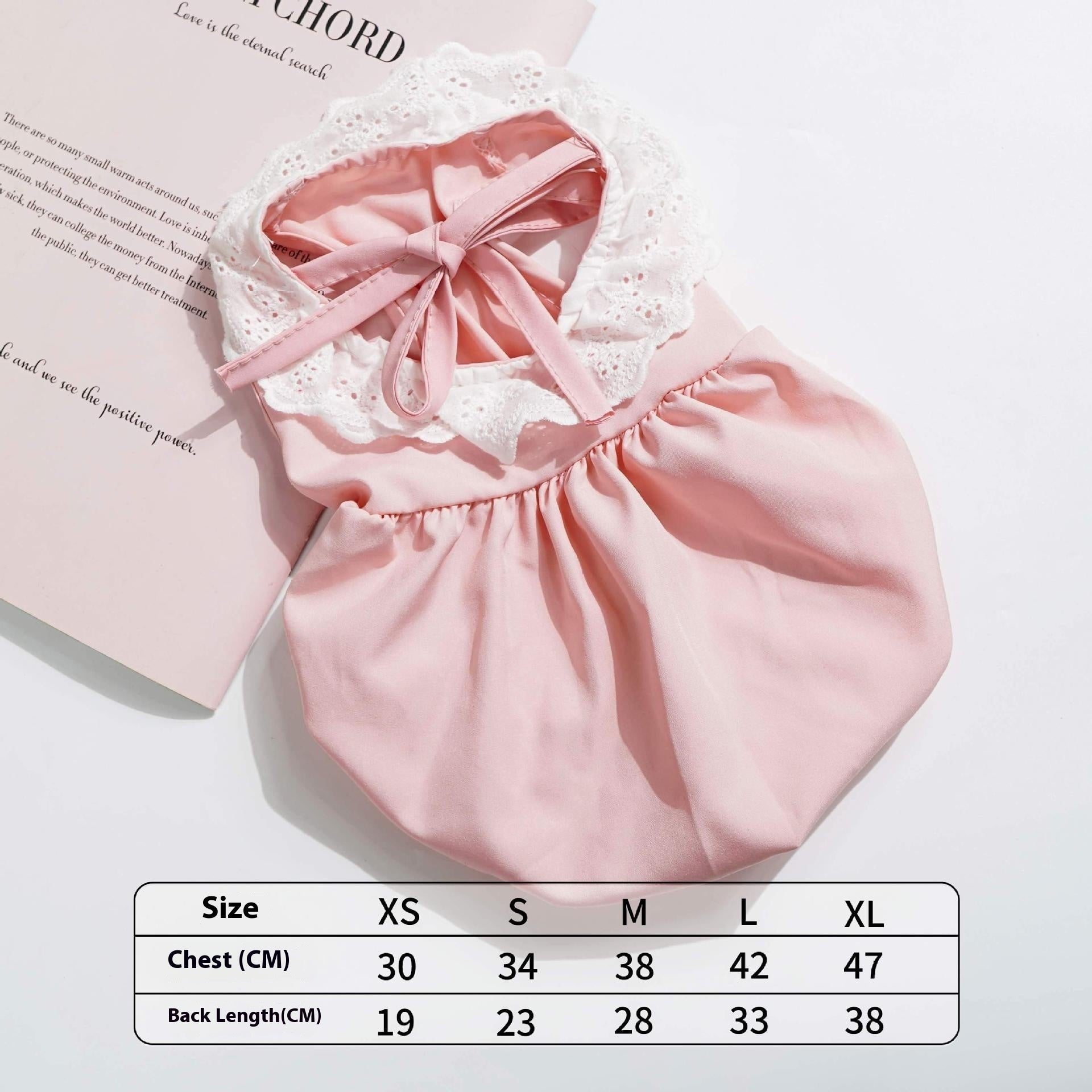 KFX-5772733 Lightweight Summer Cat Clothes in Yellow and Pink - Available in S, M, L, XL