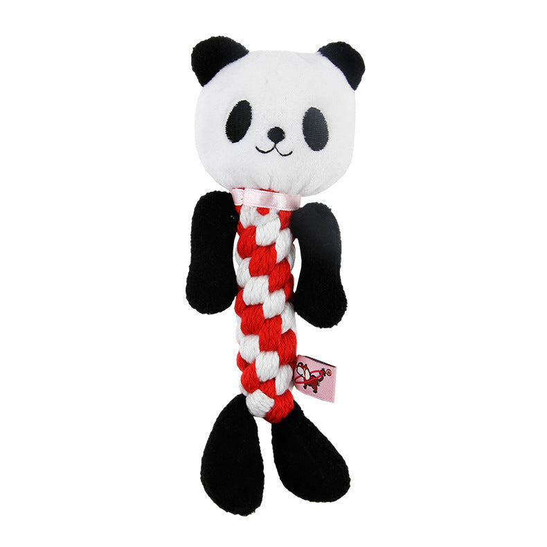 KFX-5772989 Durable Pet Molar Training Toy for Dogs - Soft Short Plush Design, 19cm x 8cm