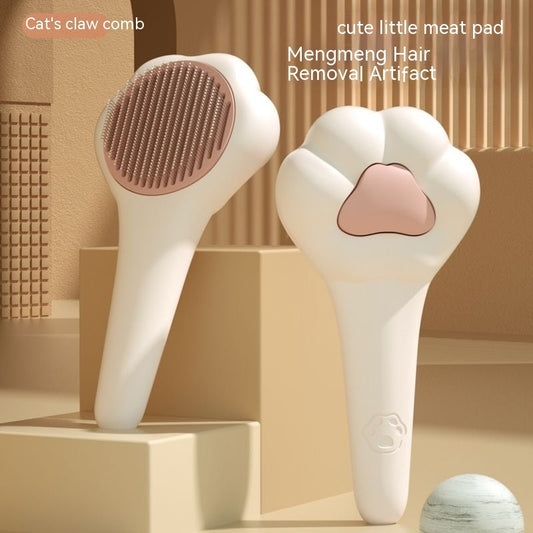 KFX-5773757 Cat Paw Comb for Effective Pet Massage and One-Click Hair Removal