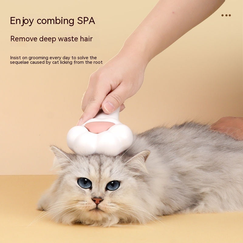 KFX-5773757 Cat Paw Comb for Effective Pet Massage and One-Click Hair Removal
