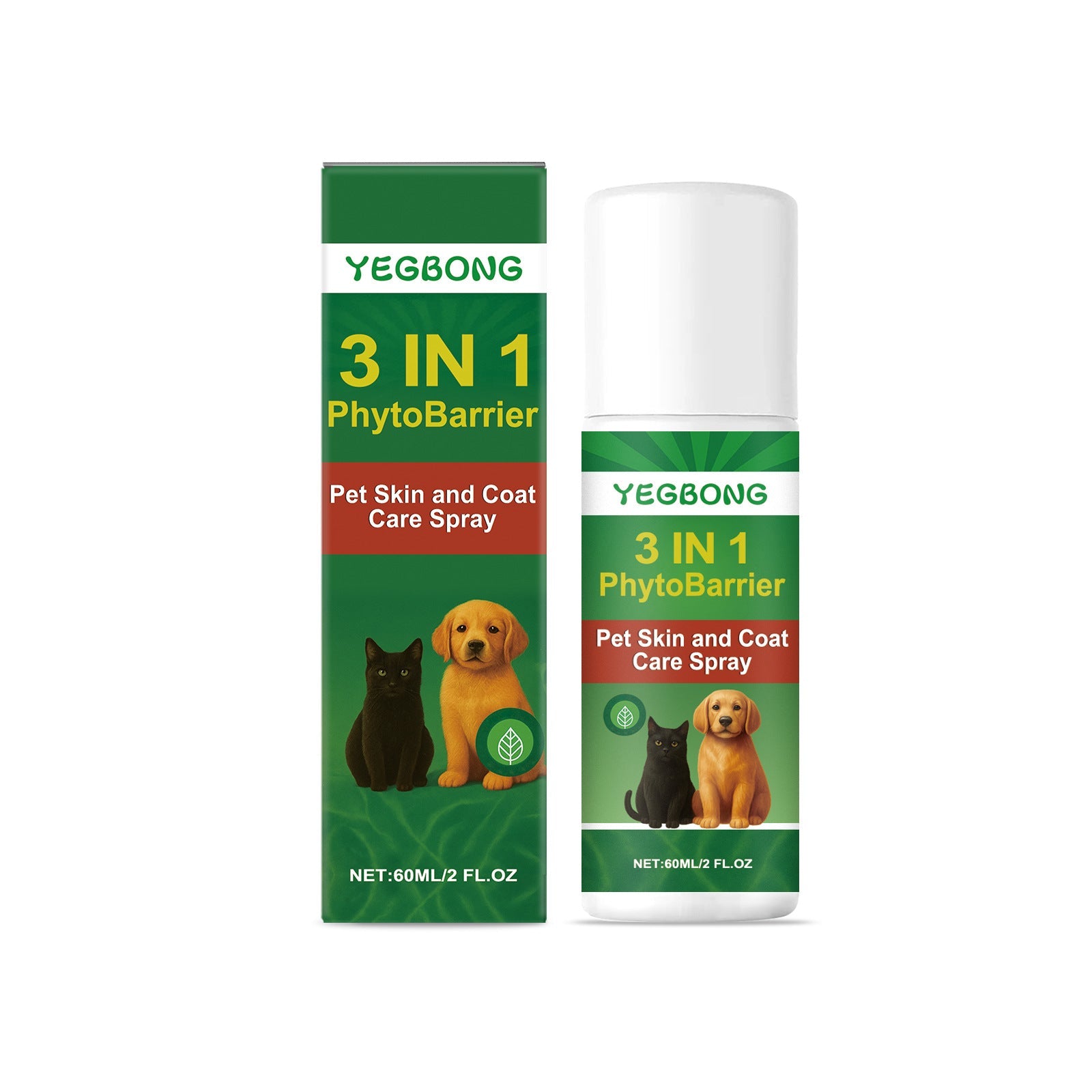 KFX-5775805 Pet Skin and Coat Care Spray for Dogs, 60 ml with Hydrating Ingredients