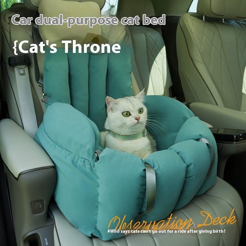 KFX-5777981 Cozy Car Cat Nest for Travel and Home Use