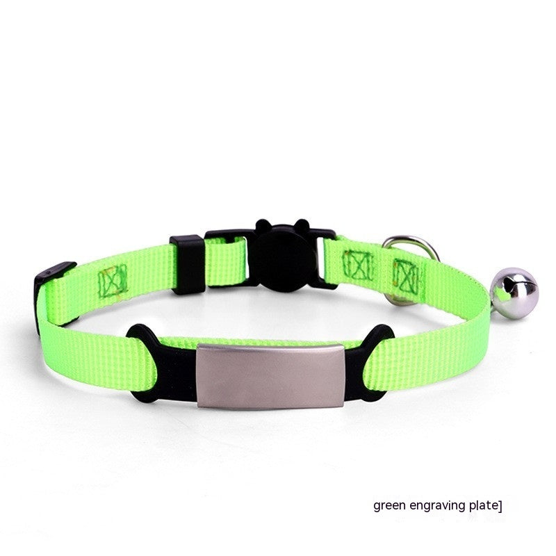 KFX-5779773 Colorful Cat Collar with Detachable Buckle - 8 Shades Available, 1.0 * 30CM