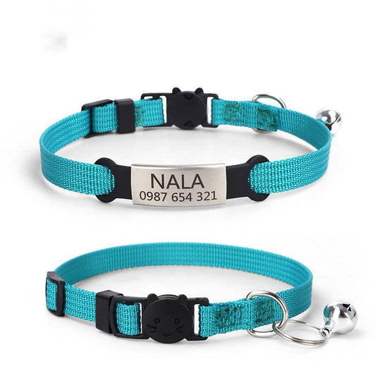 KFX-5779773 Colorful Cat Collar with Detachable Buckle - 8 Shades Available, 1.0 * 30CM