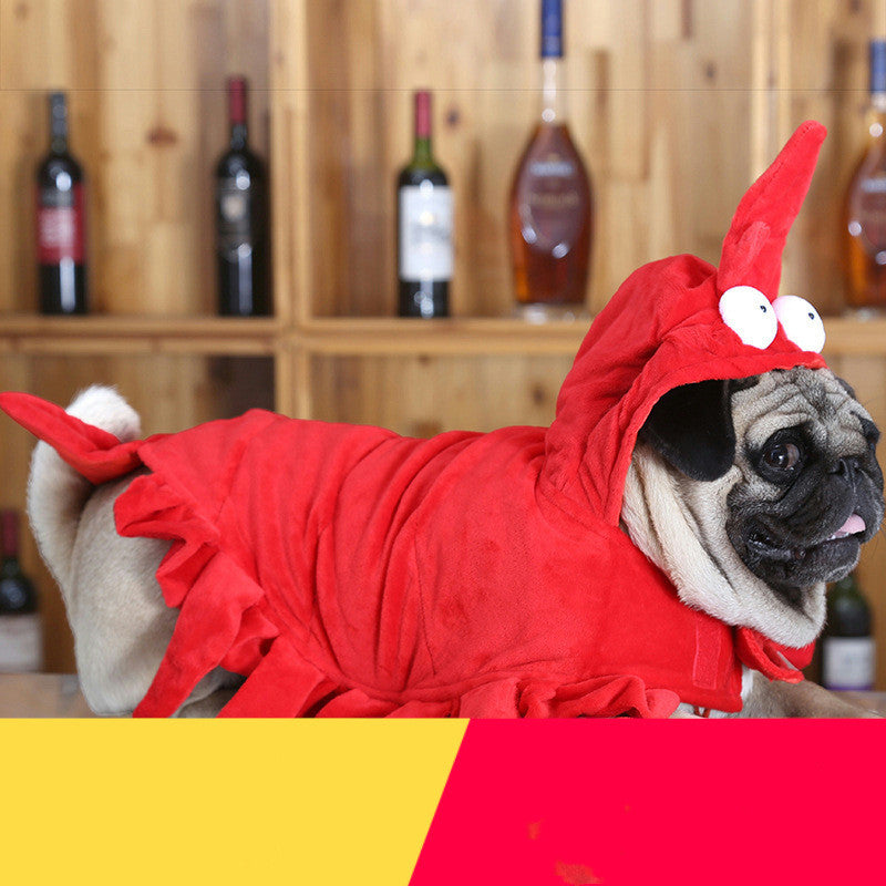 KFX-5782077 Red Aussie Dragon Pet Costume for Halloween - Sizes S, M, L, XL