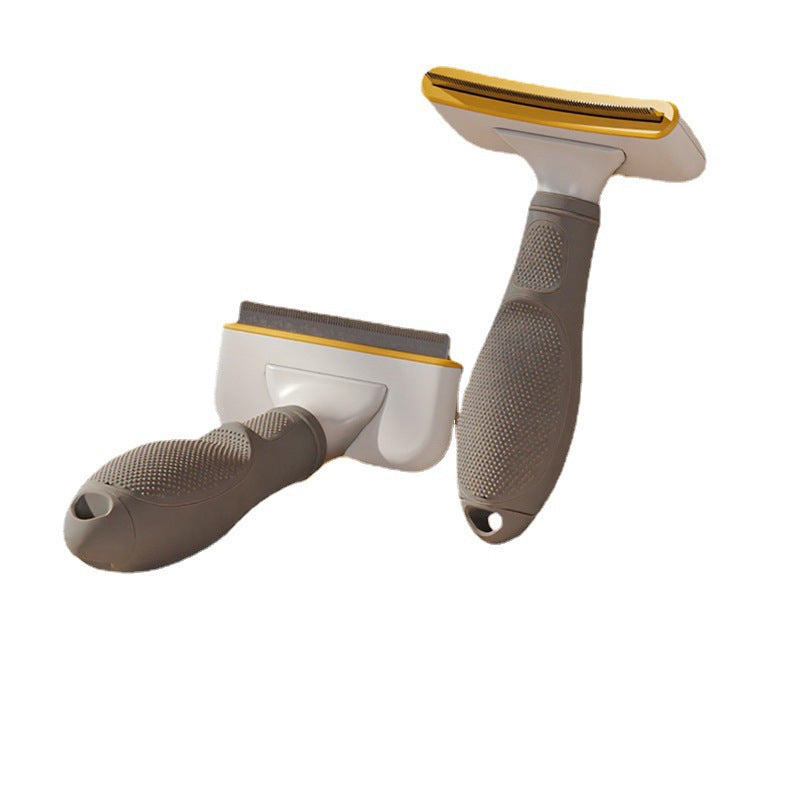 KFX-5785277 Stainless Steel Needle Comb for Cats and Dogs - Versatile Elbow and Straight Design