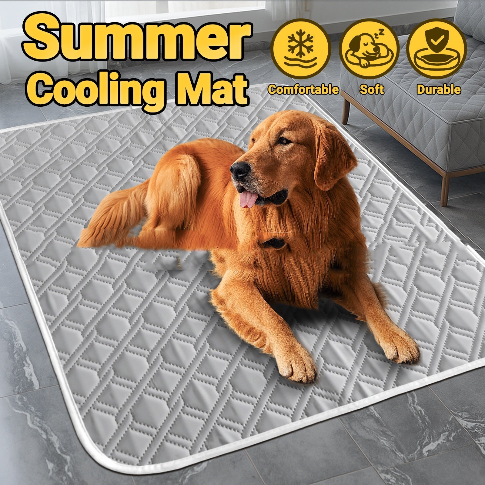 KFX-5785533 Super Large Pet Cooling Ice Pad for Dogs - Available in Various Sizes and Colors