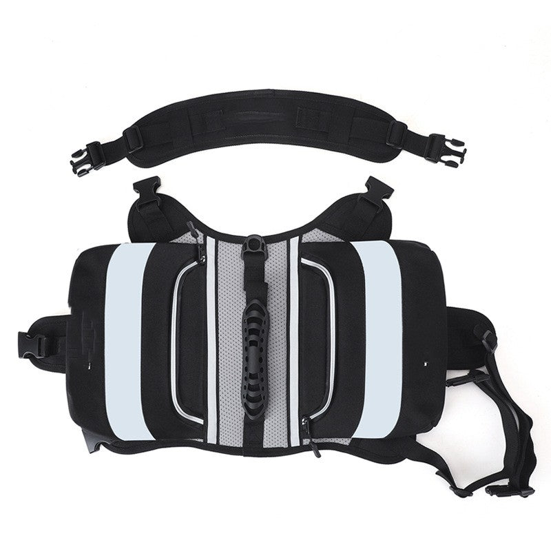 KFX-5785917 Outdoor Large Dog Backpack - Adjustable Oxford Cloth Pet Carrier in Various Colors