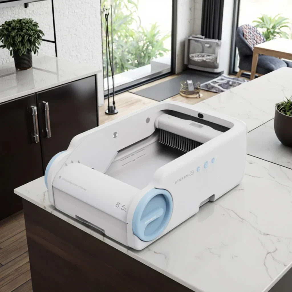 KFX-578707 Fully Automatic Cat Litter Box with Anti-Odor, Smart Cleaning & Deodorization Features