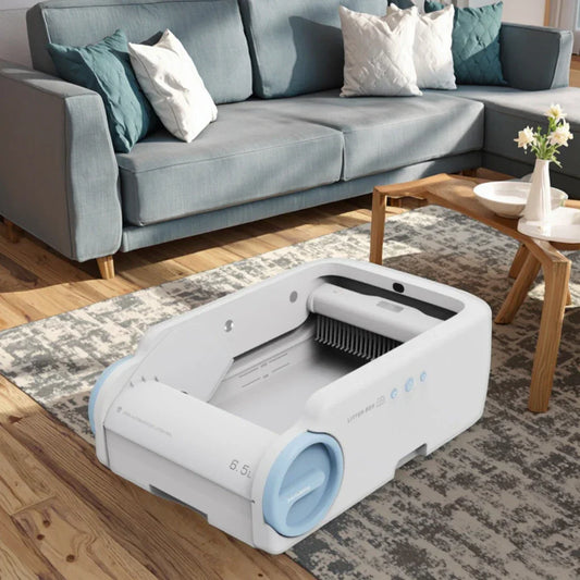 KFX-578707 Fully Automatic Cat Litter Box with Anti-Odor, Smart Cleaning & Deodorization Features