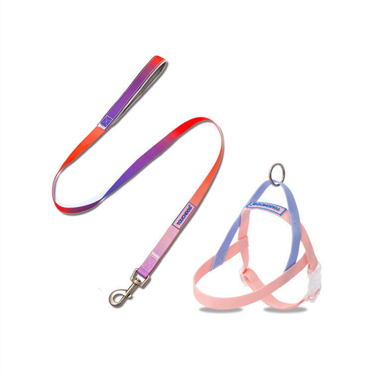 KFX-5789245 Gradient PVC Pet Traction Rope - Durable and Comfortable for Small and Medium Dogs