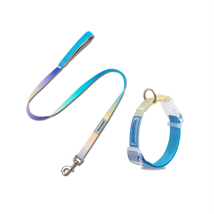 KFX-5789245 Gradient PVC Pet Traction Rope - Durable and Comfortable for Small and Medium Dogs