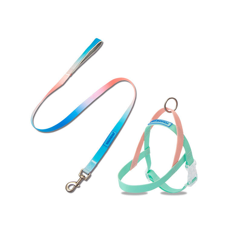 KFX-5789245 Gradient PVC Pet Traction Rope - Durable and Comfortable for Small and Medium Dogs