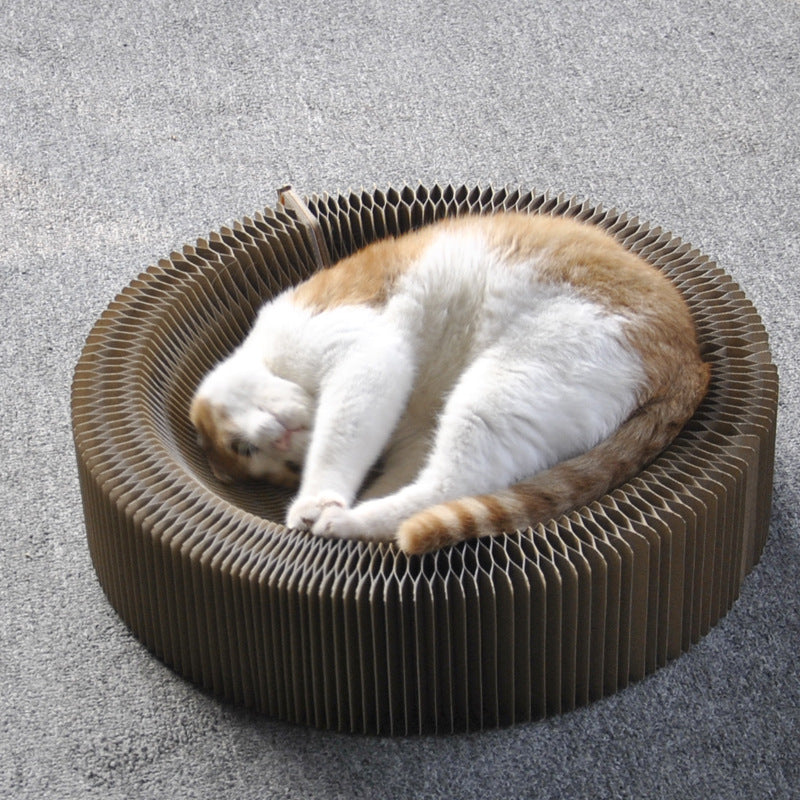 KFX-5795389 Foldable Large Corrugated Cat Scratching Board – Eco-Friendly Claw Sharpener for All Cats