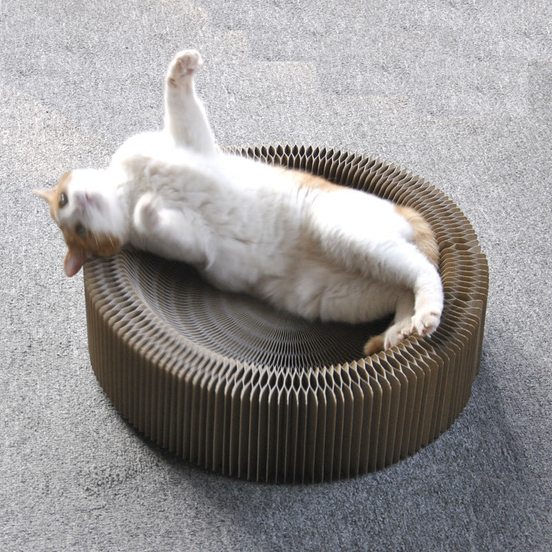 KFX-5795389 Foldable Large Corrugated Cat Scratching Board – Eco-Friendly Claw Sharpener for All Cats