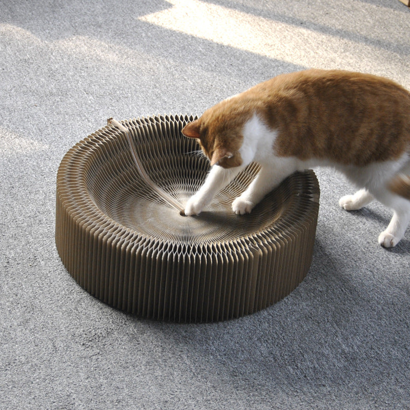 KFX-5795389 Foldable Large Corrugated Cat Scratching Board – Eco-Friendly Claw Sharpener for All Cats