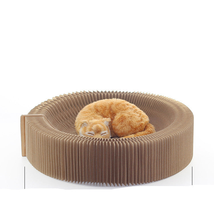 KFX-5795389 Foldable Large Corrugated Cat Scratching Board – Eco-Friendly Claw Sharpener for All Cats