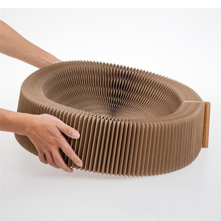 KFX-5795389 Foldable Large Corrugated Cat Scratching Board – Eco-Friendly Claw Sharpener for All Cats