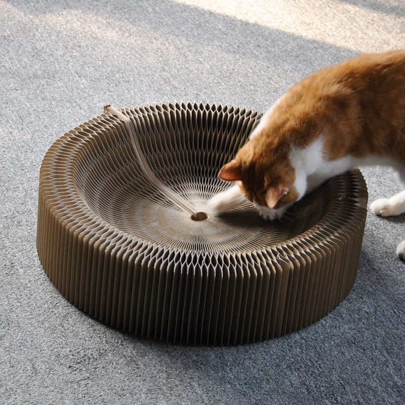 KFX-5795389 Foldable Large Corrugated Cat Scratching Board – Eco-Friendly Claw Sharpener for All Cats