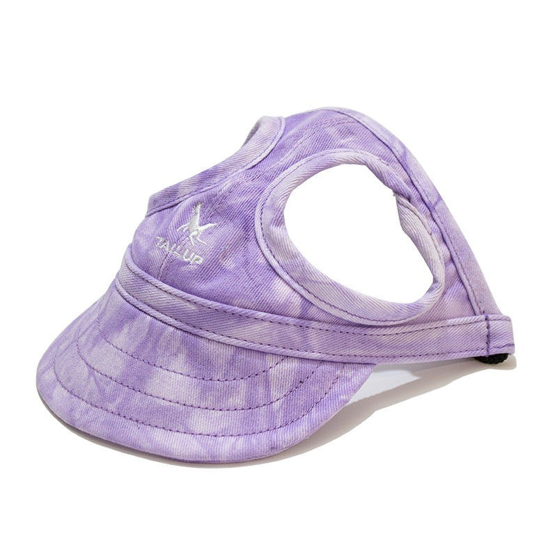 KFX-5795773 Pet Baseball Cap for Dogs - Stylish Canvas Hat in Various Colors and Sizes