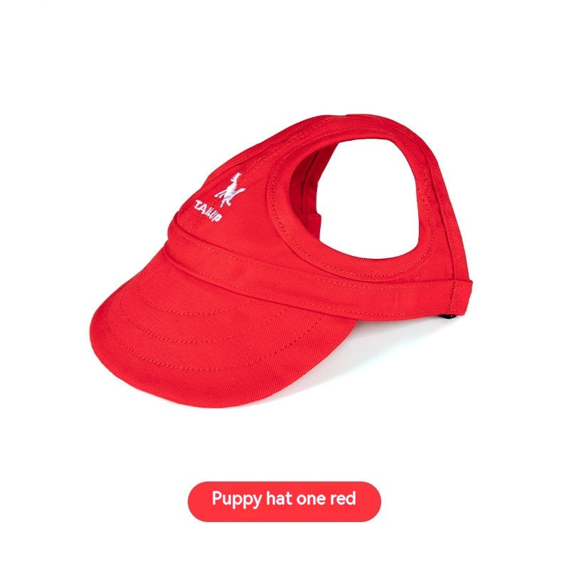 KFX-5795773 Pet Baseball Cap for Dogs - Stylish Canvas Hat in Various Colors and Sizes