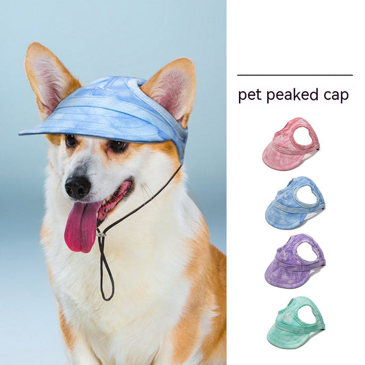 KFX-5795773 Pet Baseball Cap for Dogs - Stylish Canvas Hat in Various Colors and Sizes