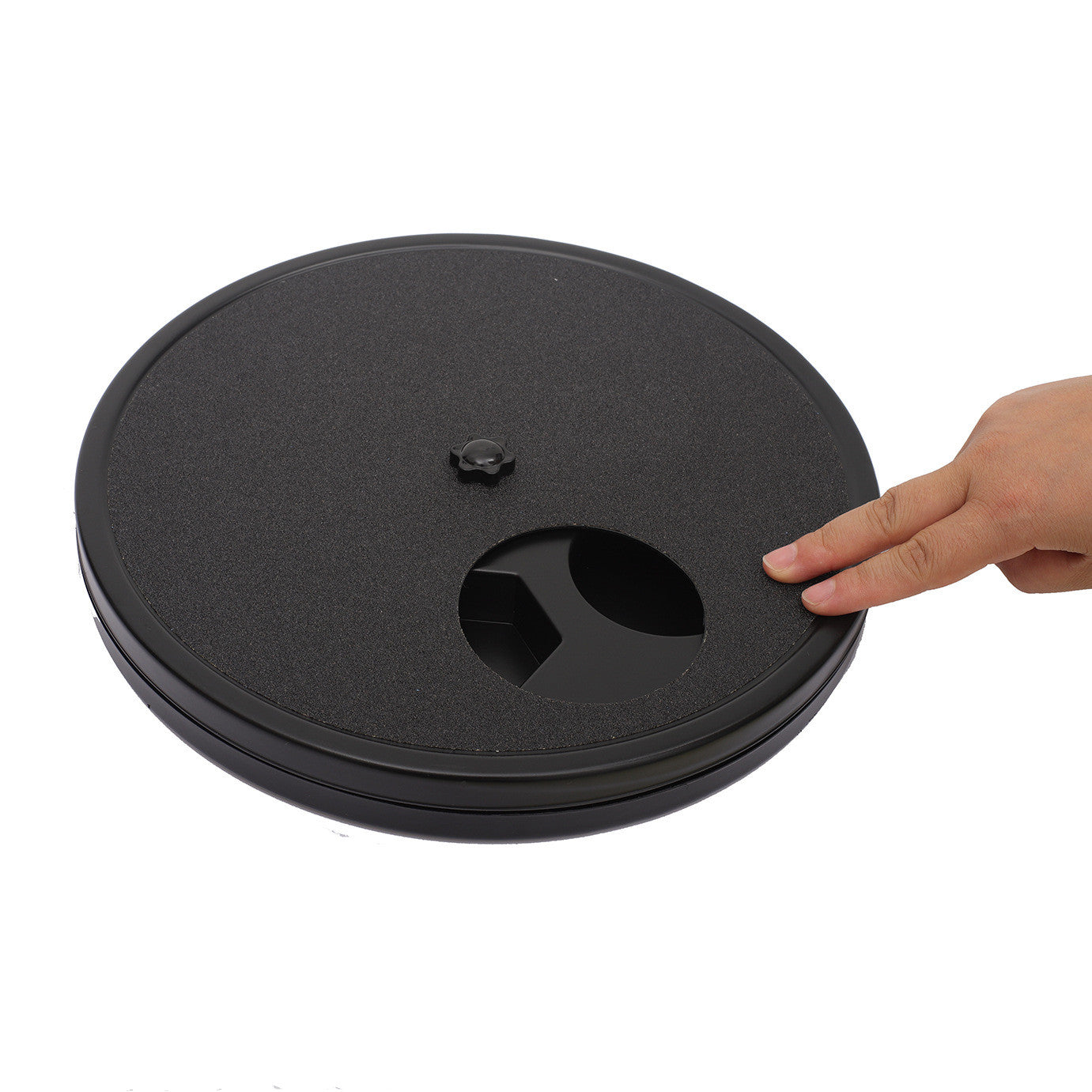 KFX-5796029 Slow Feeder Pet Toy for Grinding Nails - Black and Blue Plastic Chew Toy