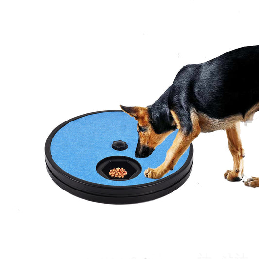 KFX-5796029 Slow Feeder Pet Toy for Grinding Nails - Black and Blue Plastic Chew Toy