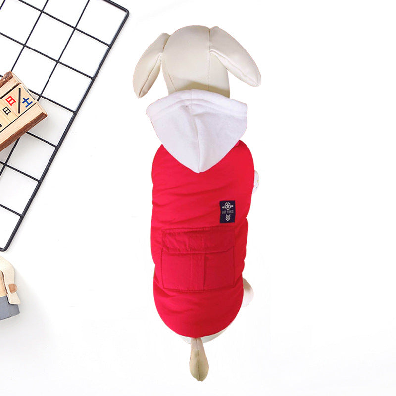 KFX-5799357 Casual Cotton Vest for Dogs - Available in Black, Red, and Pink, Sizes S to XXL