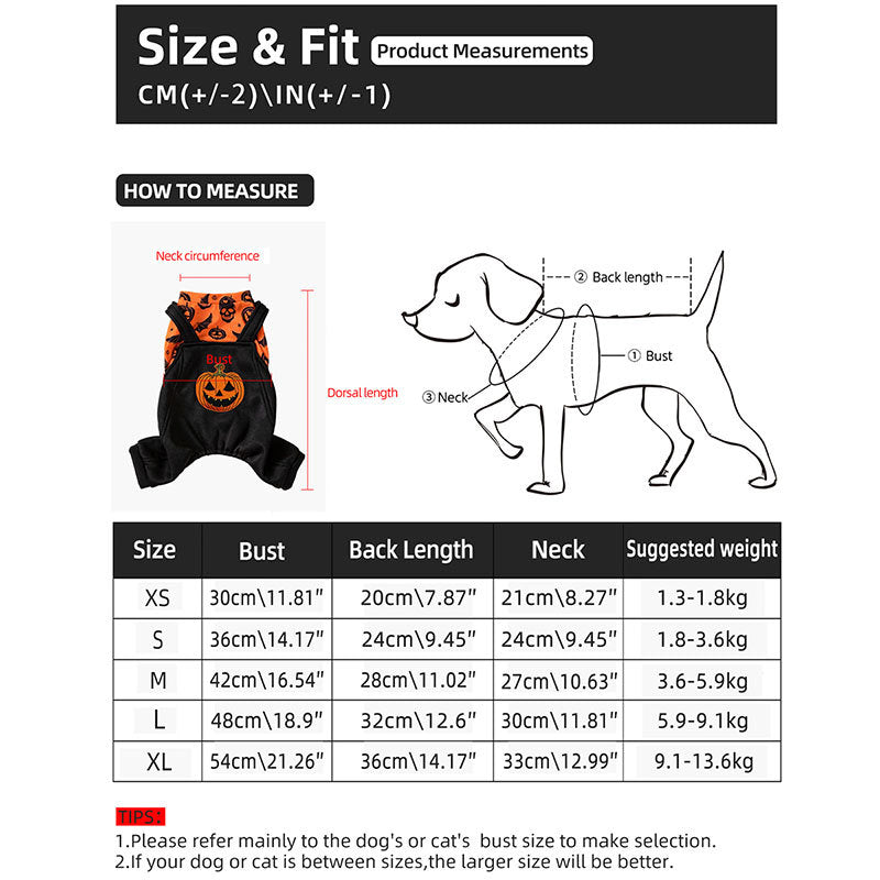 KFX-5800765 Creative Halloween Costume for Dogs - Polyester Outfit in Various Sizes