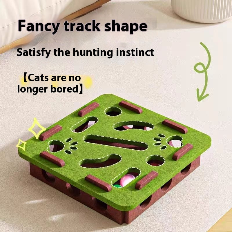 KFX-5802429 Cat Toy Set with Flower Shape Design and Bells - Fun Relief Play for Cats
