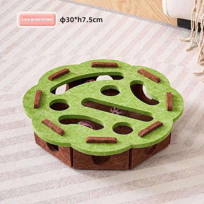 KFX-5802429 Cat Toy Set with Flower Shape Design and Bells - Fun Relief Play for Cats