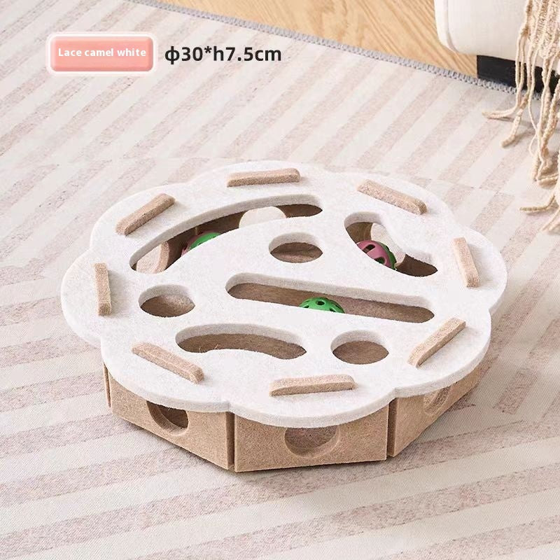 KFX-5802429 Cat Toy Set with Flower Shape Design and Bells - Fun Relief Play for Cats