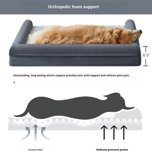 KFX-5804989 Cozy Rectangular Pet Sleeping Mat for Dogs - Available in Multiple Colors and Sizes