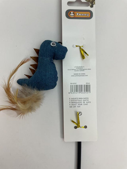 KFX-5805757 Dinosaur-Themed Cat Teaser Toy for Engaging Playtime Fun