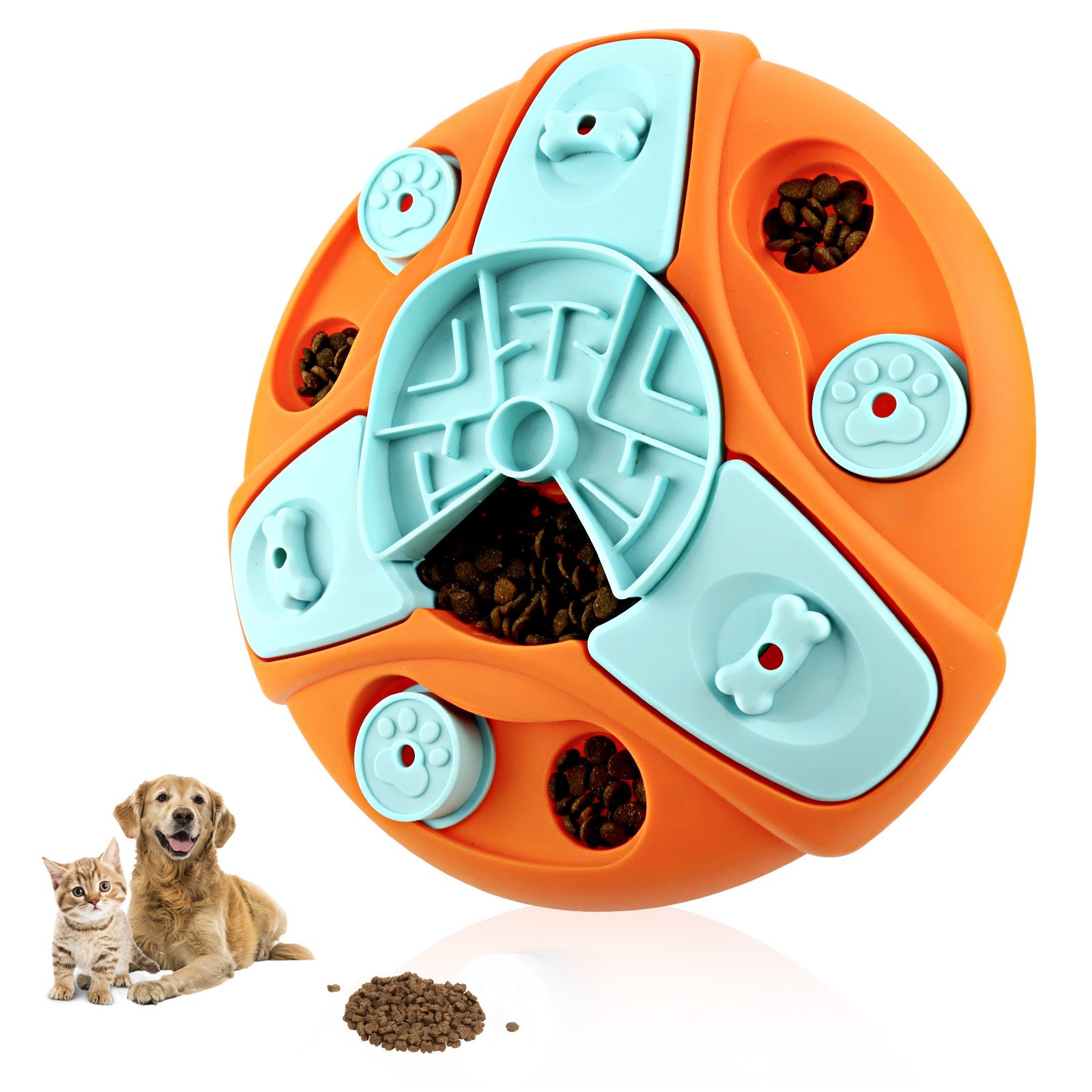 KFX-5808189 Interactive Dog Puzzle Feeder Toy for Cognitive Development and Reduced Destructive Behaviors