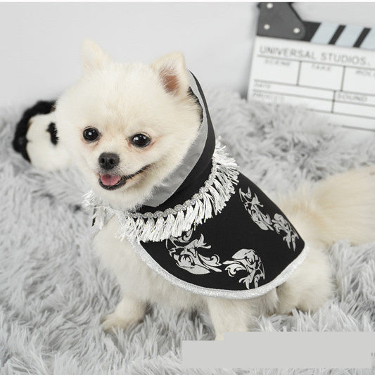 KFX-5809085 Pet Halloween Cloak for Dogs - Acrylic Material, Black, Available in Multiple Sizes