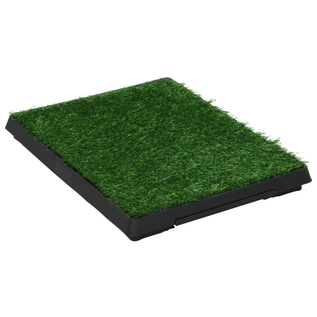 KFX-5810877 Pet Toilet with Artificial Grass Mat and Removable Tray for Easy Cleanup - 63x50 cm